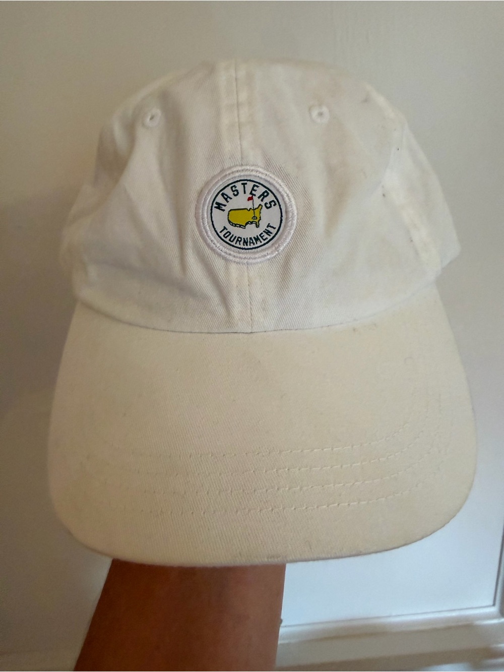 Official Masters Tournament Augusta White Circle Patch Cotton Slouch Hat Cap